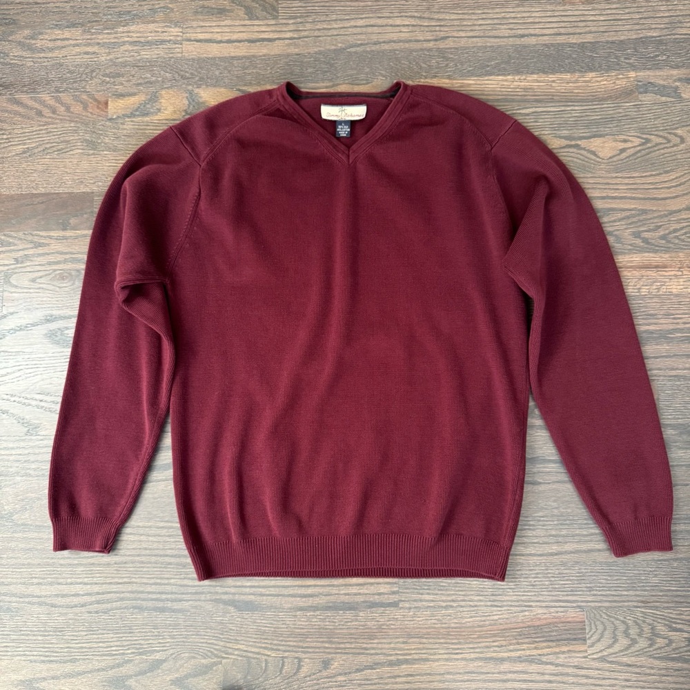 Tommy Bahama Red V-Neck Sweater